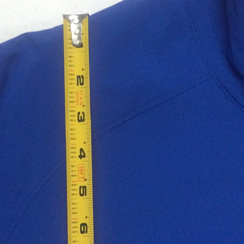 Men’s EUC MOUNTAIN HARDWEAR XL Blue Soft Shell Full Zip Jacket With Chest Pocket - Picture 5 of 16